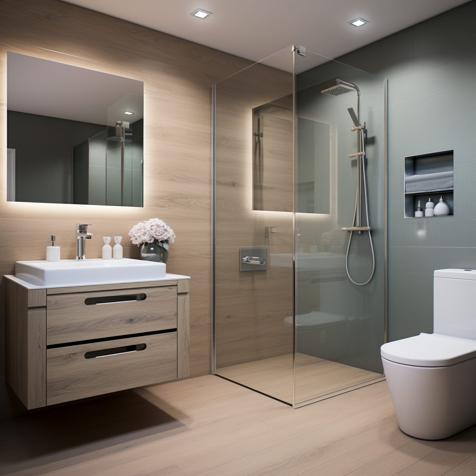 Création salle de bain avec douche italienne à Brignoles